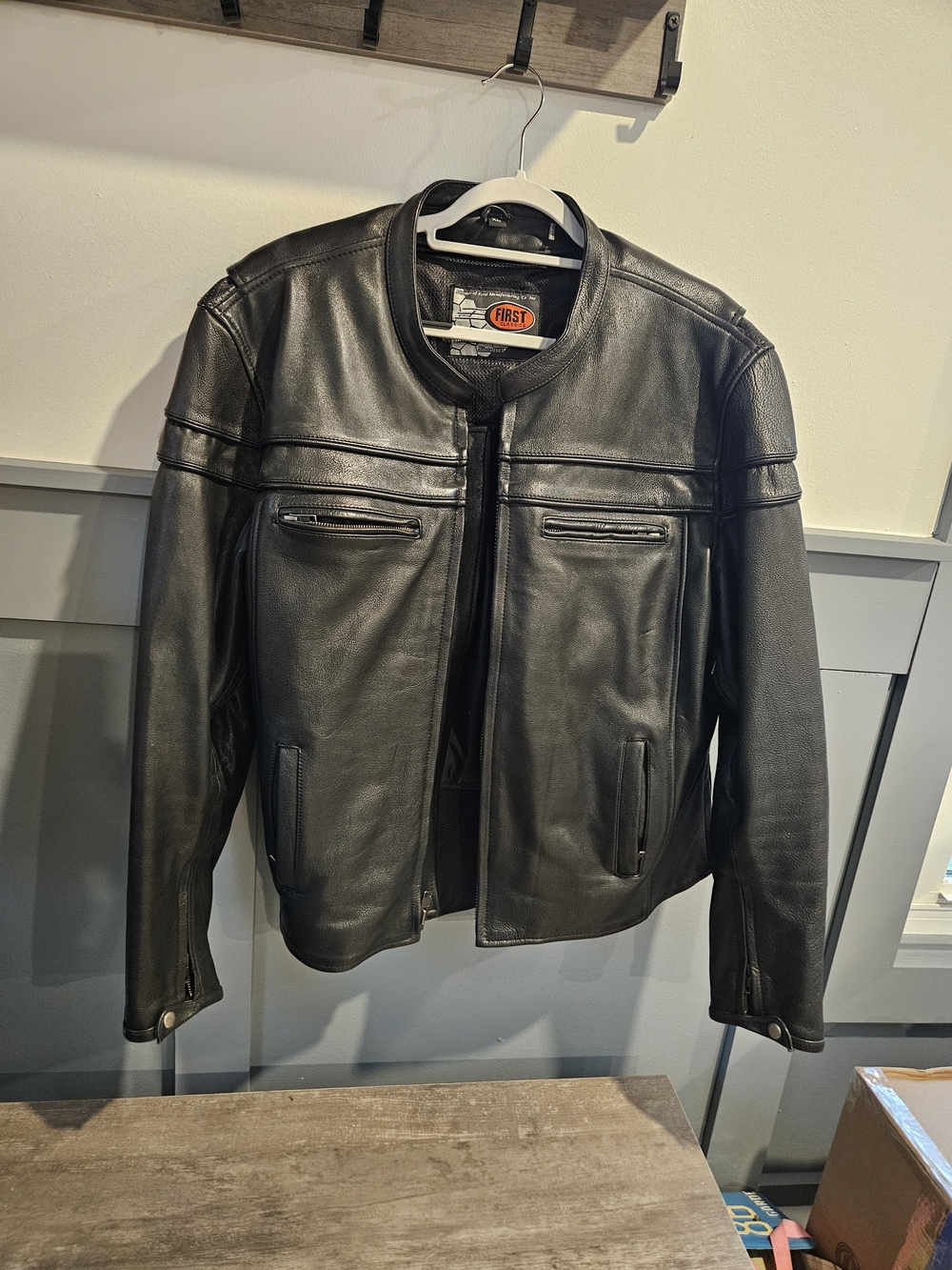 First Manufscturing Co. Classic Maverick Men's Leather Riding Jacket XL